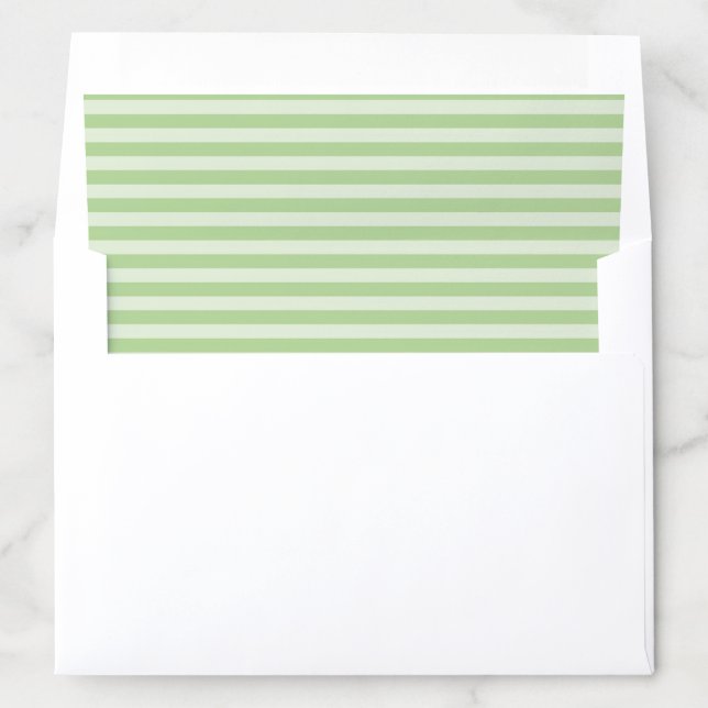 Green Stripes Envelope Liner (In Envelope)