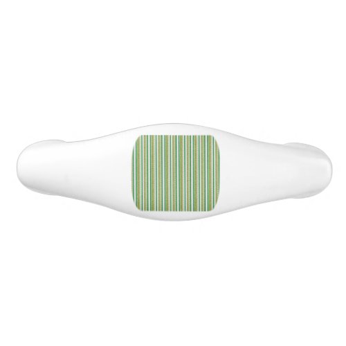 Green Stripes Glitter Ceramic Drawer Pull