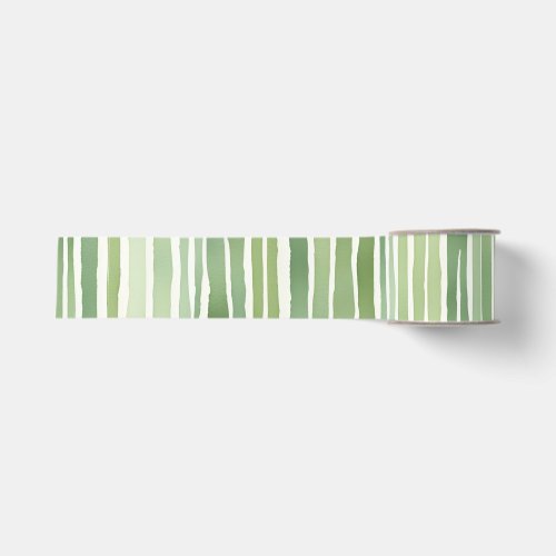 Green Stripes  Grosgrain Ribbon