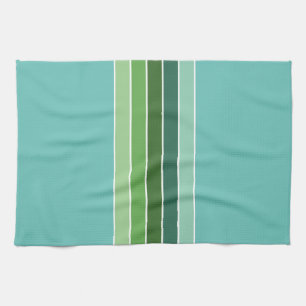 GREEN Stripes Kitchen Towel