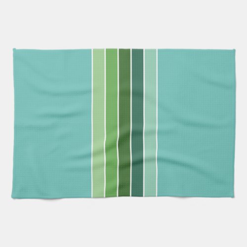GREEN Stripes Kitchen Towel