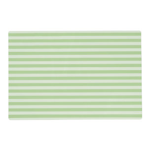 Green Stripes Laminated Placemat