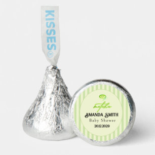 Green Stripes Matcha Scripted Hershey®'s Kisses®