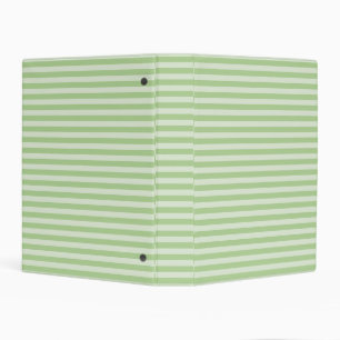 Green Stripes Mini Binder