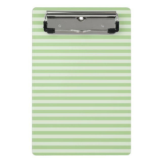 Green Stripes Mini Clipboard (Front)