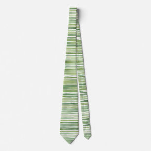 Green Stripes Neck Tie
