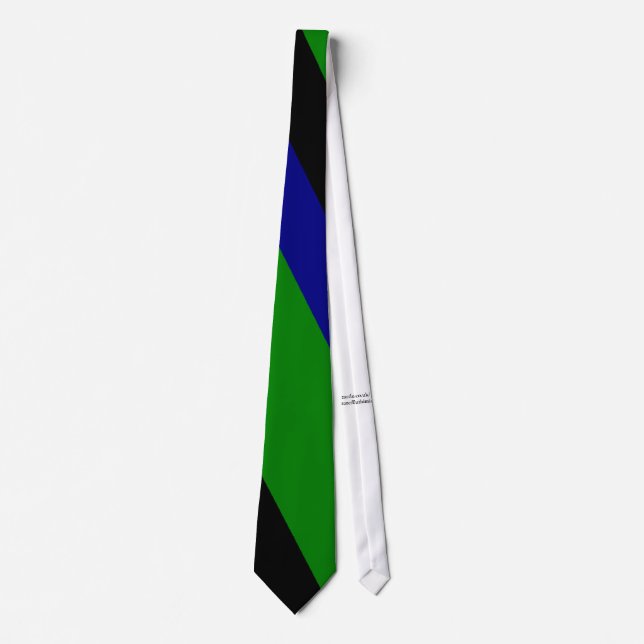 Green stripes neck tie (Front)