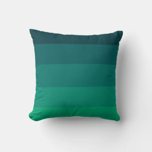 Green stripes palette throw pillow