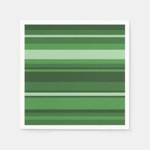 Green stripes paper napkins