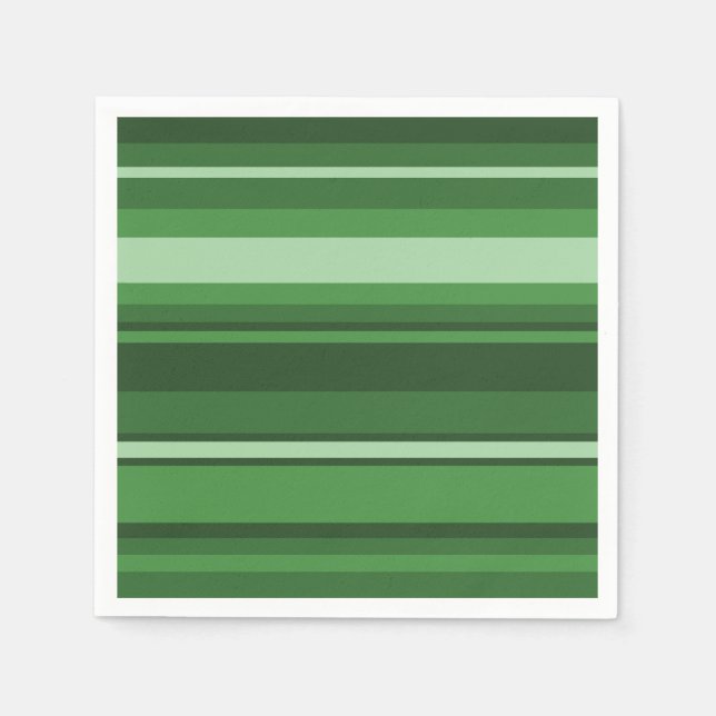 Green stripes paper napkins (Front)