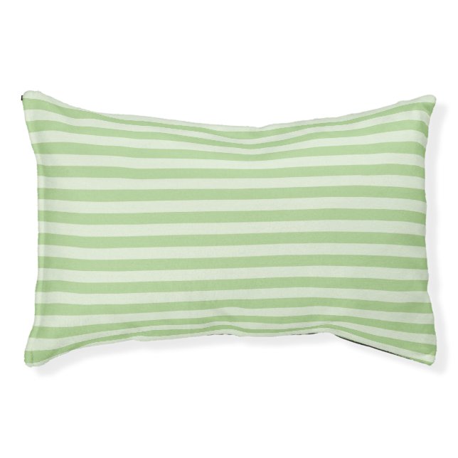 Green Stripes Pet Bed (Front)