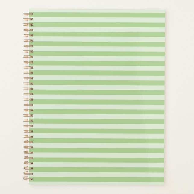 Green Stripes Planner (Front)