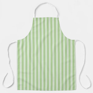 Green Stripes Seamless Pattern Apron
