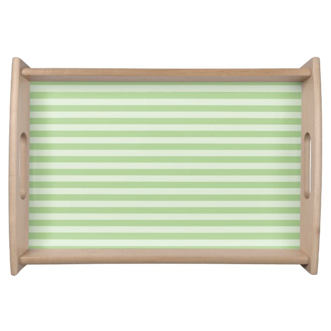 Green Stripes Serving Tray (Front)