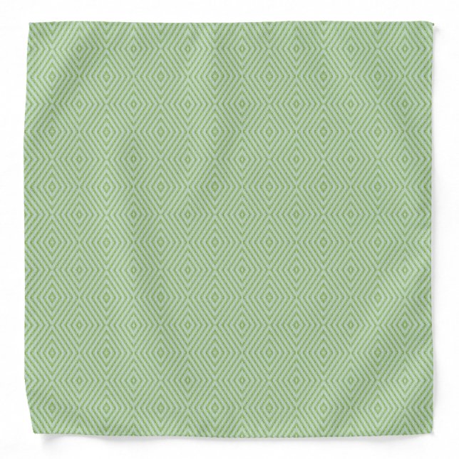 Green Stripes Squash Pattern Bandana (Front)