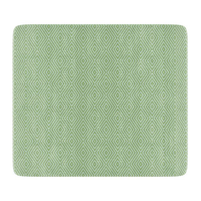 Green Stripes Squash Pattern Cutting Board (Front)