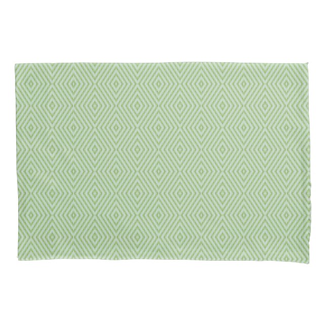 Green Stripes Squash Pattern Pillow Case (Front)
