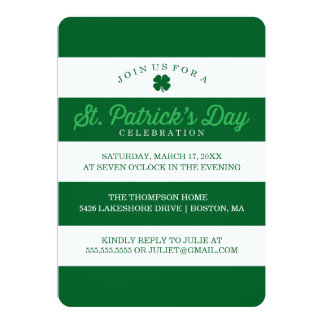 Green Stripes St. Patrick's Day Card