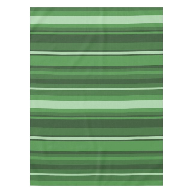 Green stripes tablecloth (Front)