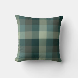 Green stripes throw pillow