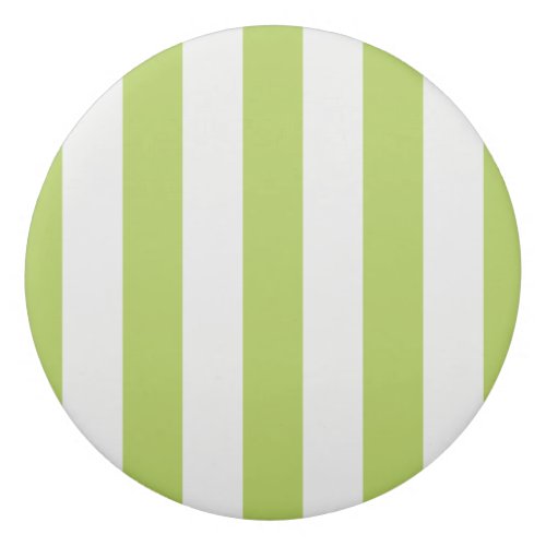 Green Stripes White Stripes Striped Pattern Eraser