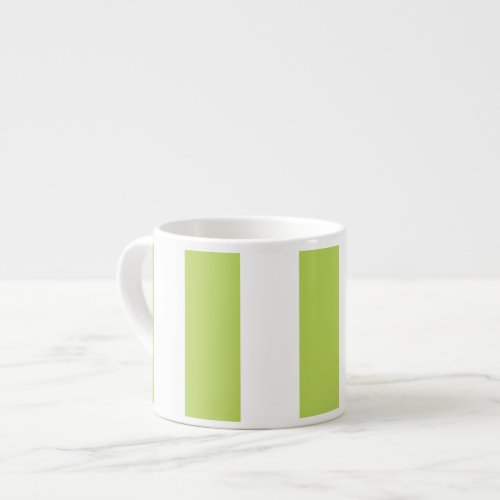 Green Stripes White Stripes Striped Pattern Espresso Cup