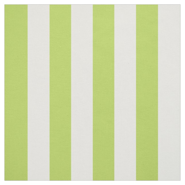 Green Stripes, White Stripes, Striped Pattern Fabric (Swatch)