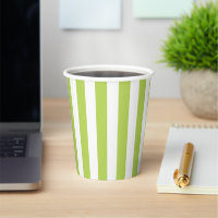 Red Green Glitter White Stripes Holiday Christmas Paper Cups, Zazzle