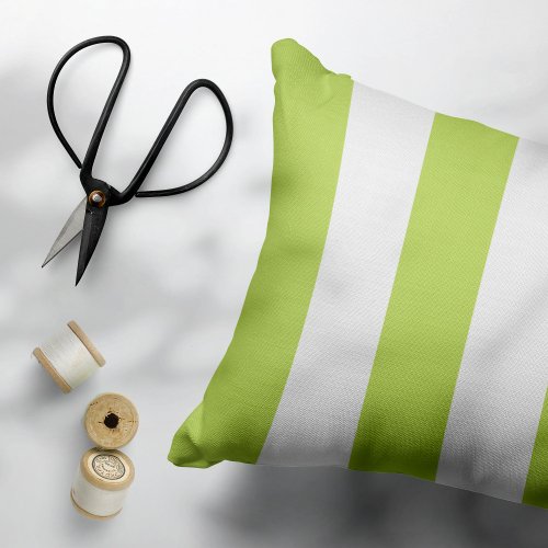 Green Stripes White Stripes Striped Pattern Pet Bed