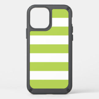 Green Stripes, White Stripes, Striped Pattern Speck iPhone 12 Case