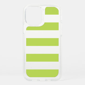 Green Stripes, White Stripes, Striped Pattern Speck iPhone 12 Case