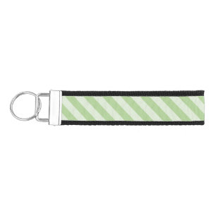 Green Stripes Wrist Keychain