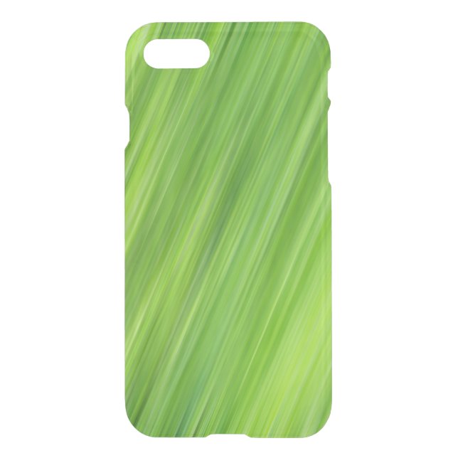 Green strips pattern uncommon iPhone case (Back)