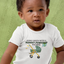 Green Stroller  - Mommy-Powered Baby Bodysuit