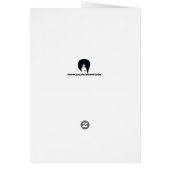 Green Stylish Christmas Tree Greetings Card (Back)