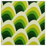 Green stylish seventies retro mod fabric