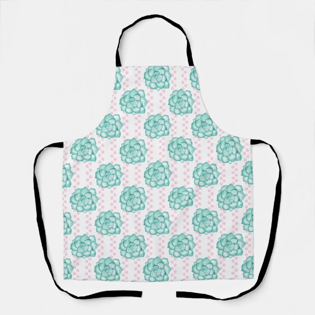 Green Succulent Apron (Front)