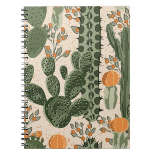 Green succulents, orange flowers, beach wallpaper. notebook