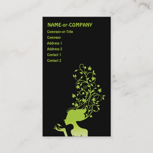 Customizable green sugar business card template