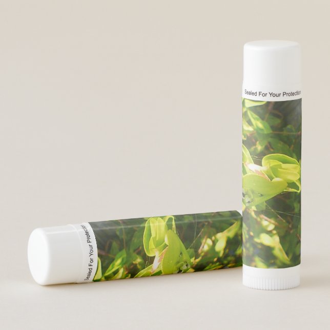 Green Summer Bloom Lip Balm (Front)