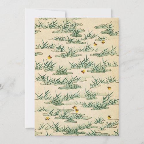 Green Summer Firefly art Personalized Announcement