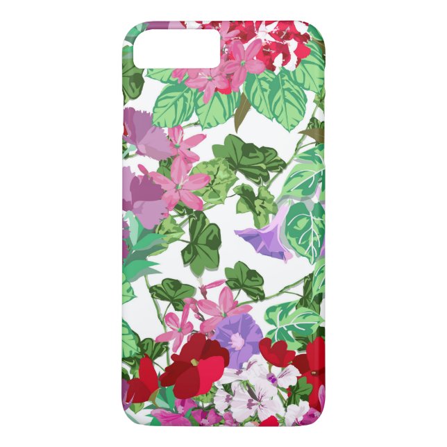 Green Summer Flower Garden Case-Mate iPhone Case (Back)