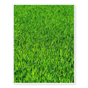 Green Summer Grass Texture Temporary Tattoos