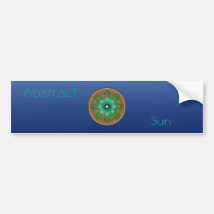 Green Sun Bumper Sticker