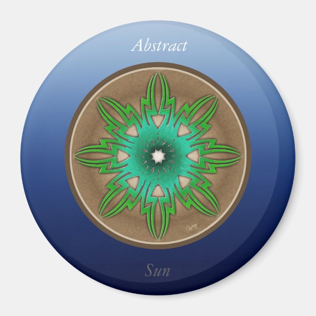 Green Sun Magnet (Front)