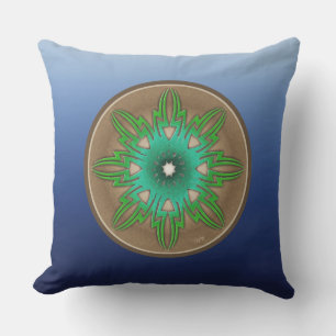 Green Sun Outdoor Pillow