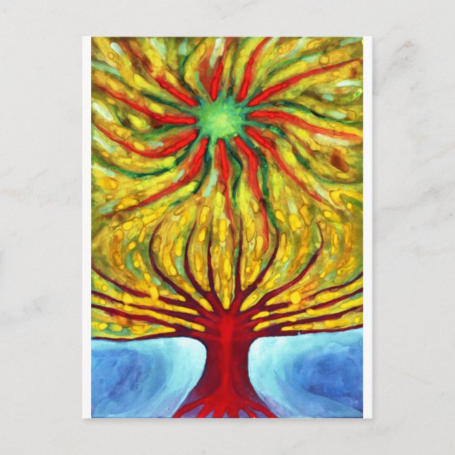 Green Sun Postcard (Front)