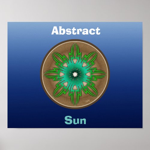 Green Sun Poster