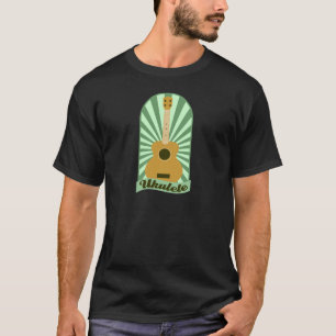 Green Sunburst Ukulele T-Shirt