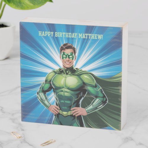 Green Superhero Boys Birthday Party